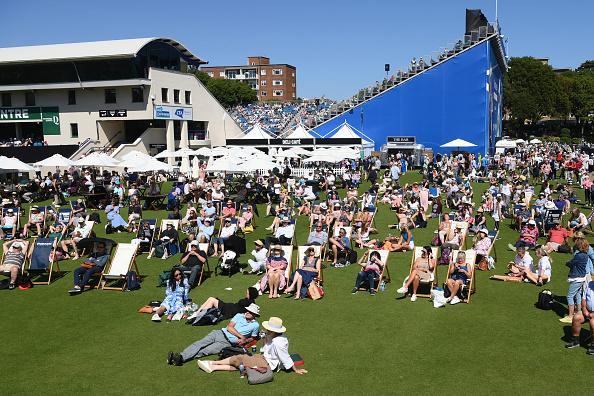 Day three of the Rothesay International Eastbourne at Devonshire Park, Eastbourne (Photos by Mike Hewitt and Charlie Crowhurst/Getty Images for LTA)