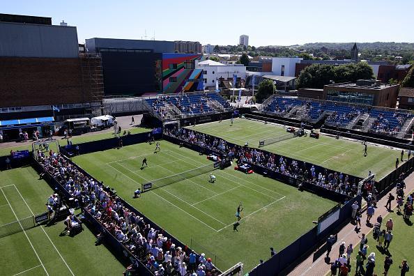 Day three of the Rothesay International Eastbourne at Devonshire Park, Eastbourne (Photos by Mike Hewitt and Charlie Crowhurst/Getty Images for LTA)