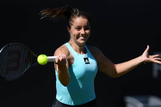 Jodie Burrage in action at Eastbourne / Picture: Getty