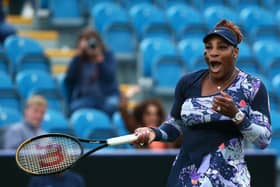 Serena Williams enjoying her return to tennis at Eastbourne / Picture: Getty