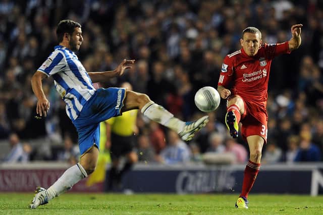 Steve Cook facing Liverpool in his Brighton days / Picture: Getty