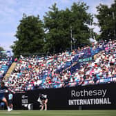 Large crowds and blue skies - a theme of the week at Devonshire Park, where life is back to normal / Picture: Getty