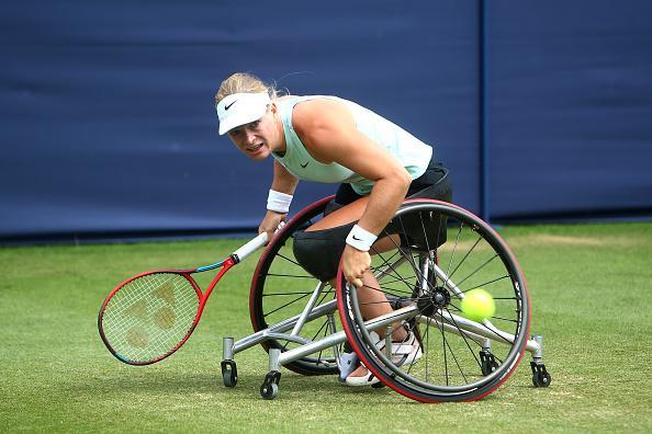 Action from a busy day of finals at Devonshire Park as Eastbourne's 2022 Rthesay International ends / Pictures: Charlie Crowhurst and Mike Hewitt for Getty/LTA