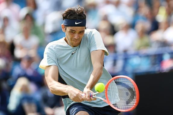 Action from a busy day of finals at Devonshire Park as Eastbourne's 2022 Rthesay International ends / Pictures: Charlie Crowhurst and Mike Hewitt for Getty/LTA