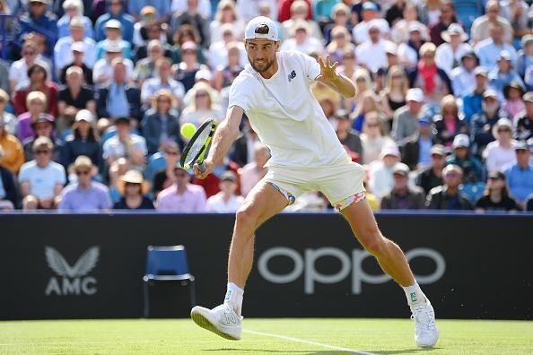 Action from a busy day of finals at Devonshire Park as Eastbourne's 2022 Rthesay International ends / Pictures: Charlie Crowhurst and Mike Hewitt for Getty/LTA