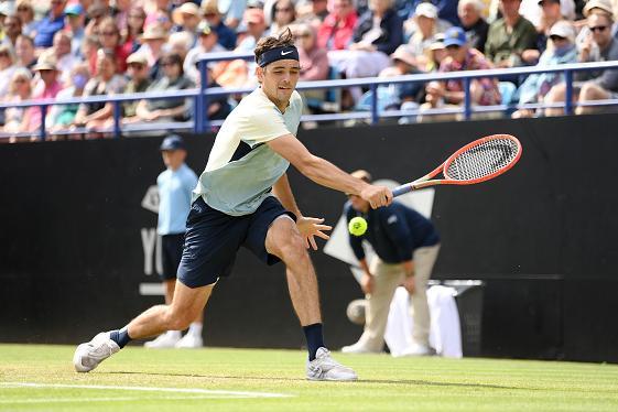 Action from a busy day of finals at Devonshire Park as Eastbourne's 2022 Rthesay International ends / Pictures: Charlie Crowhurst and Mike Hewitt for Getty/LTA