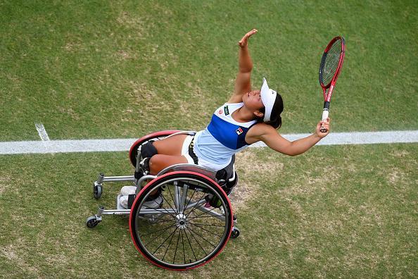 Action from a busy day of finals at Devonshire Park as Eastbourne's 2022 Rthesay International ends / Pictures: Charlie Crowhurst and Mike Hewitt for Getty/LTA