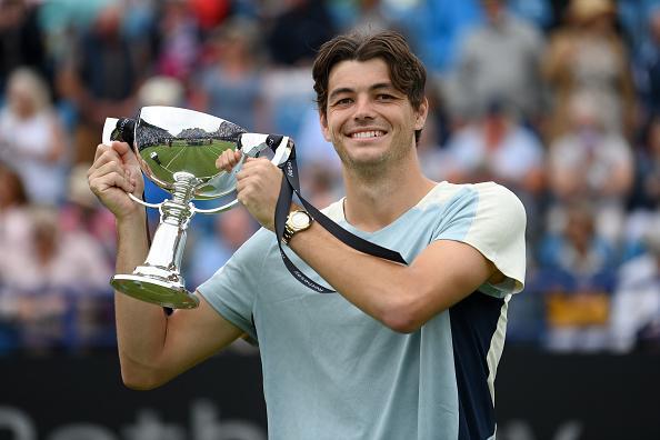Action from a busy day of finals at Devonshire Park as Eastbourne's 2022 Rthesay International ends / Pictures: Charlie Crowhurst and Mike Hewitt for Getty/LTA