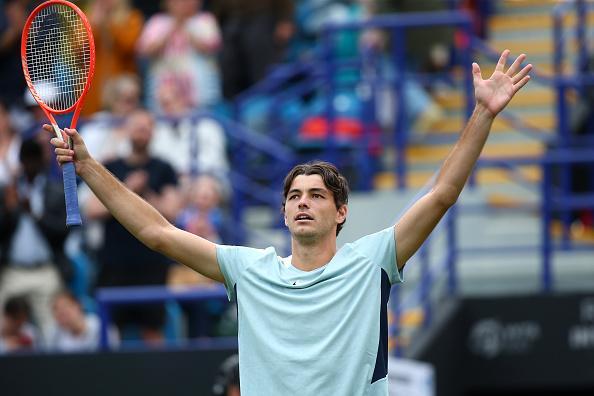 Action from a busy day of finals at Devonshire Park as Eastbourne's 2022 Rthesay International ends / Pictures: Charlie Crowhurst and Mike Hewitt for Getty/LTA