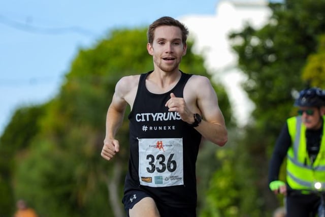 Action from a successful 2022 Eastbourne 10k / This is winner Ollie Thurgood - Main race pictures by Liam Dyson - others supplied by organisers and runners