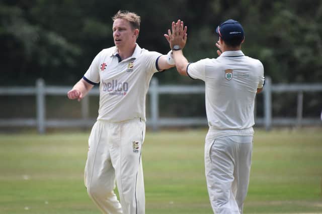 John Morgan is celebrating his first league ton for Hastings Priory / Picture: Martin Denyer