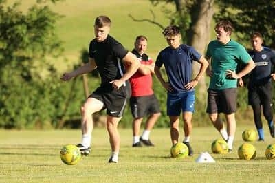 Pre-season training under way for the Rocks at East Dean / Picture: Martin Denyer
