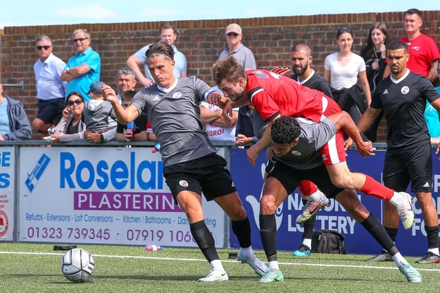 Action from the Eastbourne Borough-Crawley Town pre-season friendly at Priory Lane, which Town won 1-0 / Pictures: Lydia and Nick Redman