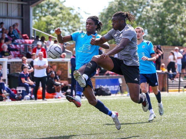 Action from the Eastbourne Borough-Crawley Town pre-season friendly at Priory Lane, which Town won 1-0 / Pictures: Lydia and Nick Redman