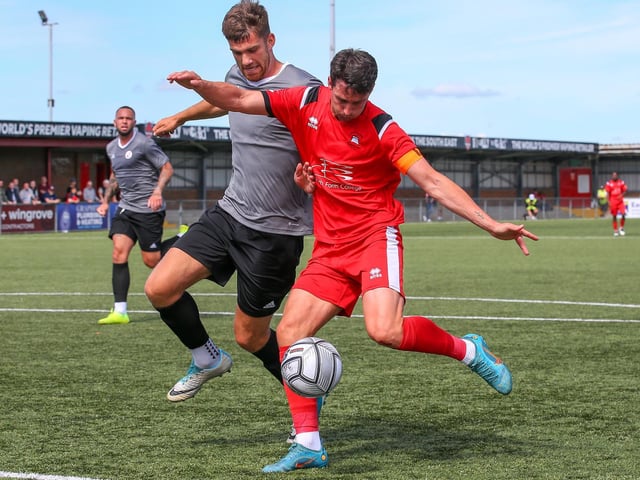 Action from the Eastbourne Borough-Crawley Town pre-season friendly at Priory Lane, which Town won 1-0 / Pictures: Lydia and Nick Redman