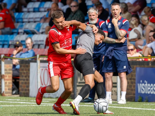 Action from the Eastbourne Borough-Crawley Town pre-season friendly at Priory Lane, which Town won 1-0 / Pictures: Lydia and Nick Redman