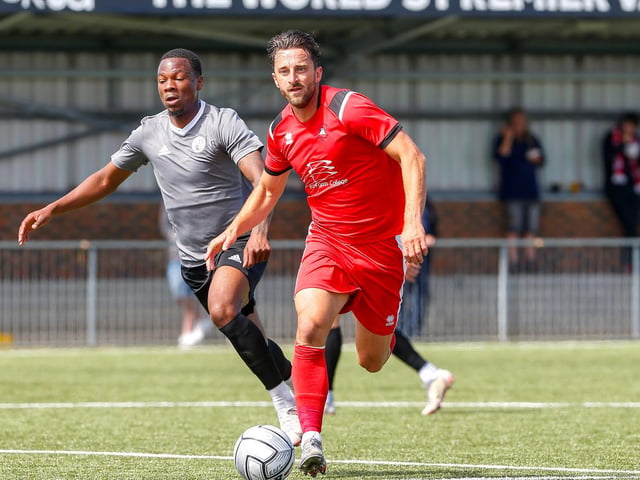 Action from the Eastbourne Borough-Crawley Town pre-season friendly at Priory Lane, which Town won 1-0 / Pictures: Lydia and Nick Redman