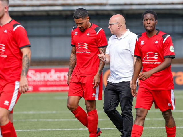 Action from the Eastbourne Borough-Crawley Town pre-season friendly at Priory Lane, which Town won 1-0 / Pictures: Lydia and Nick Redman