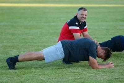 Bognor Regis Town were put through their paces at the club's first pre-season training session / Pictures: Martin Denyer