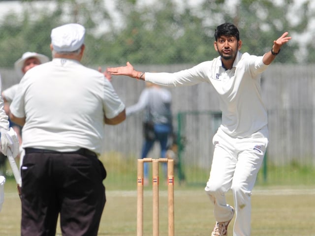 Action from Littlehampton's eight-wicket win at Worthing in division three west of the Sussex League / Pictures: Stephen Goodger