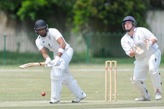 Action from Littlehampton's eight-wicket win at Worthing in division three west of the Sussex League / Pictures: Stephen Goodger
