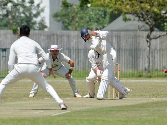 Action from Littlehampton's eight-wicket win at Worthing in division three west of the Sussex League / Pictures: Stephen Goodger