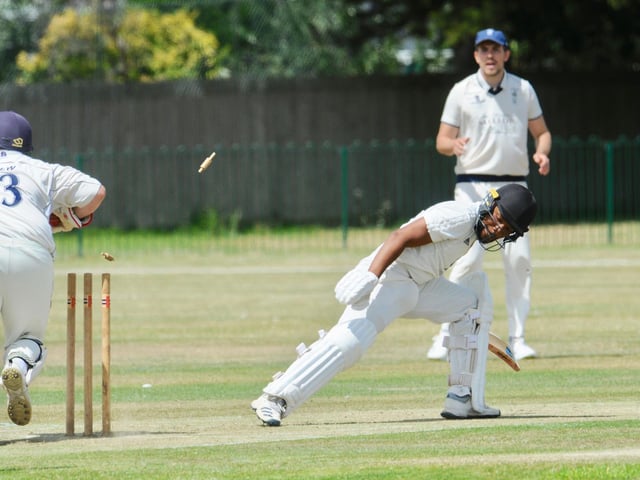 Action from Littlehampton's eight-wicket win at Worthing in division three west of the Sussex League / Pictures: Stephen Goodger
