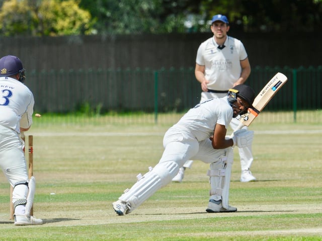 Action from Littlehampton's eight-wicket win at Worthing in division three west of the Sussex League / Pictures: Stephen Goodger