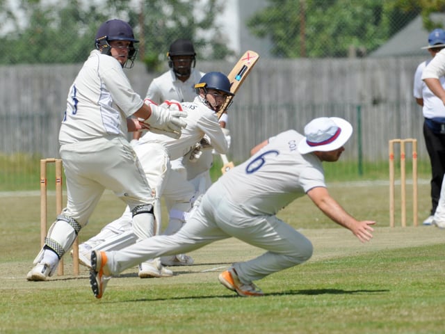 Action from Littlehampton's eight-wicket win at Worthing in division three west of the Sussex League / Pictures: Stephen Goodger
