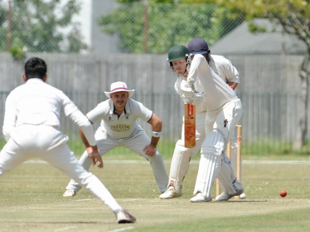 Action from Littlehampton's eight-wicket win at Worthing in division three west of the Sussex League / Pictures: Stephen Goodger
