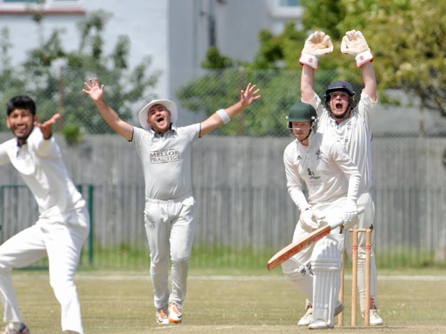 Action from Littlehampton's eight-wicket win at Worthing in division three west of the Sussex League / Pictures: Stephen Goodger