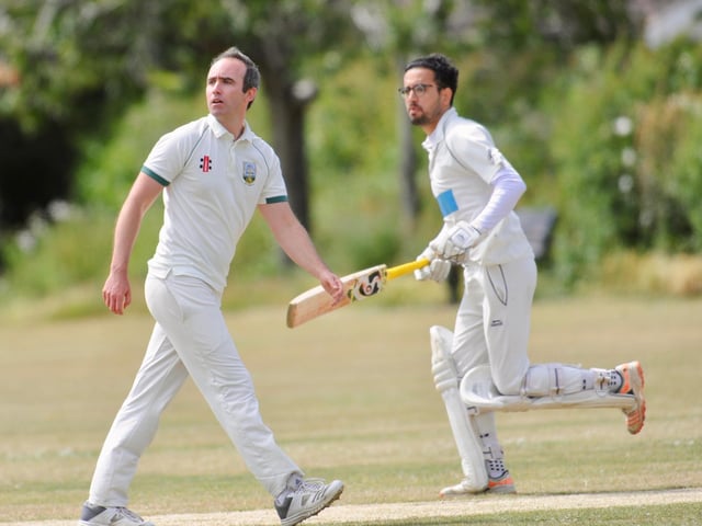 Action from Brighton and Hove III's 31-run victory at Southwick CC / Pictures: Stephen Goodger