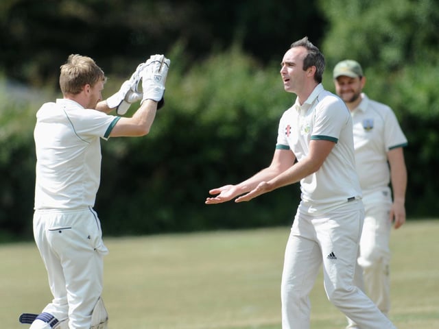 Action from Brighton and Hove III's 31-run victory at Southwick CC / Pictures: Stephen Goodger