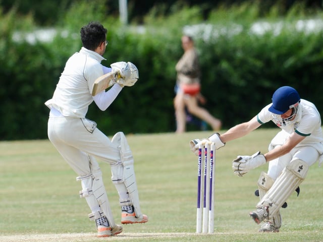 Action from Brighton and Hove III's 31-run victory at Southwick CC / Pictures: Stephen Goodger