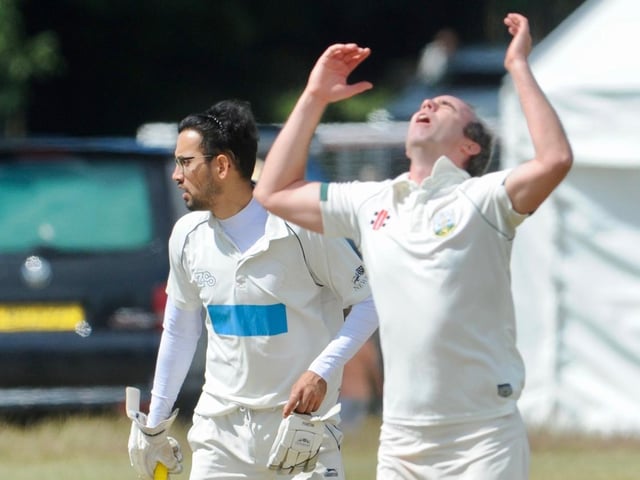 Action from Brighton and Hove III's 31-run victory at Southwick CC / Pictures: Stephen Goodger