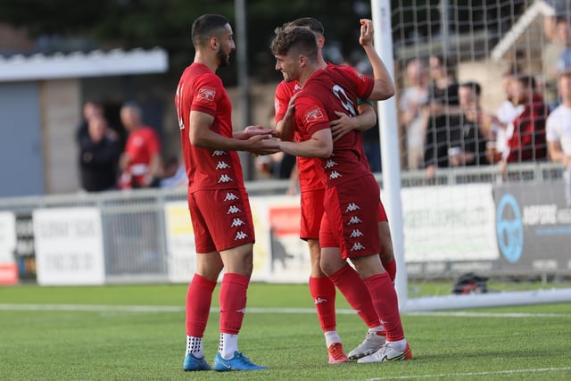 Action and goal celebrations from Worthing FC's 2-0 home friendly win over Three Bridges / Picture: Mike Gunn