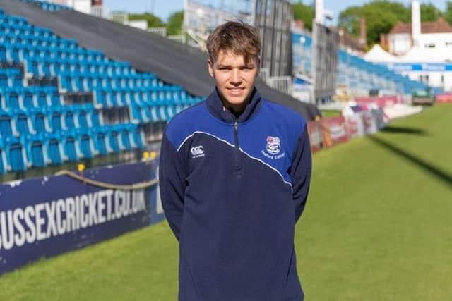Charlie Tear at Hove, where he has earned a pro deal