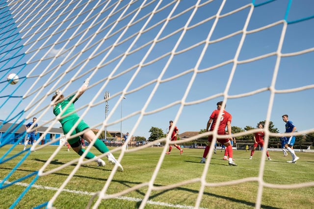 Action from the 1-1 draw between Selsey and Worthing in the Dave Kew Memorial tournament at the High Street Ground / Pictures: Chris Hatton and Mike Gunn