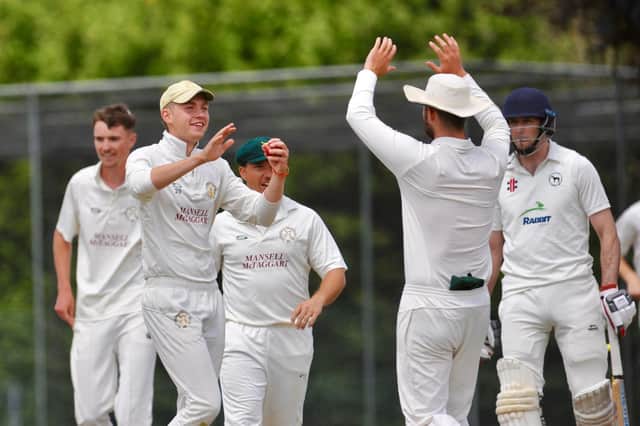 Action from West Chiltington and Thakeham CC's two-wicket win at home to Findon CC in division two of the Sussex League / Pictures: Stephen Goodger