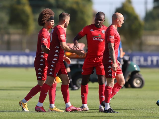 Action from the pre-season friendly between Brighton U23s and Worthing at the Seagulls' training ground which ended 1-1 / Pictures: Mike Gunn