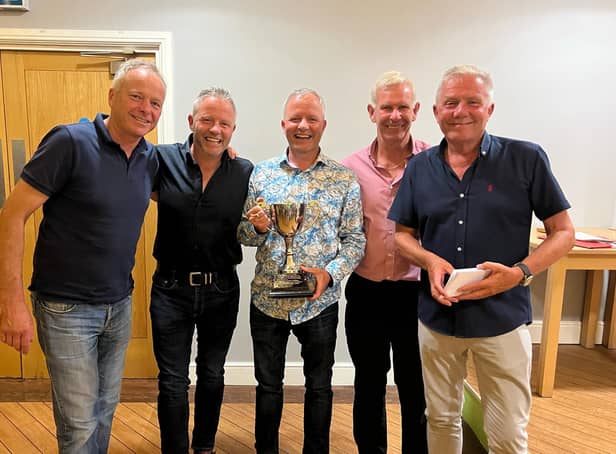The winning team at the Rocks' golf day