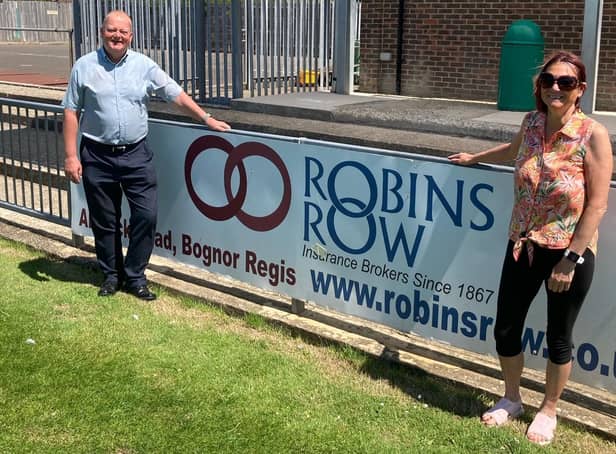 Mike Maskell, MD at Robins Row, and wife Lynne are pleased to carry on sponsoring the Rocks