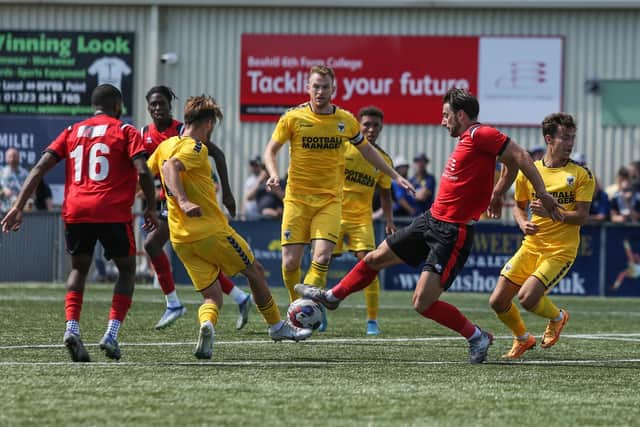Eastbourne Borough take on AFC Wimbledon / Picture: Andy Pelling