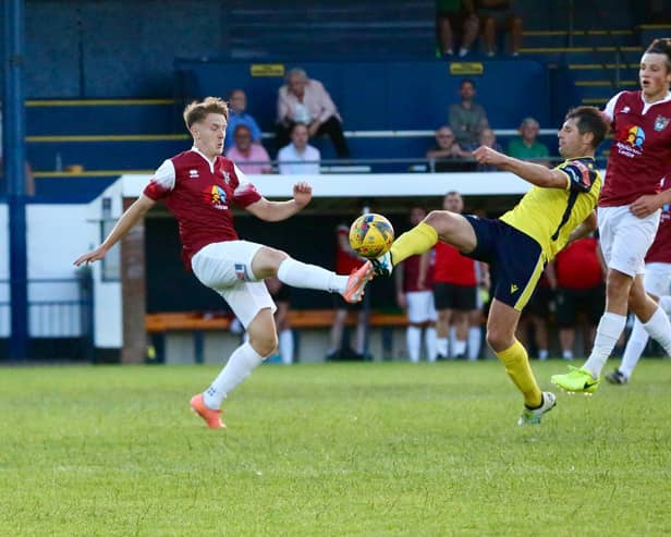 Action from Bognor's 3-1 friendly win at Gosport / Pictures: Martin Denyer and Tommy McMillan