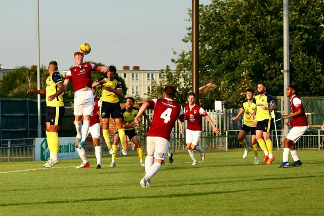 Action from Bognor's 3-1 friendly win at Gosport / Pictures: Martin Denyer and Tommy McMillan