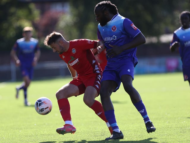 Worthing took on Winchester City and Whitehawk in a three-way afternoon of 60-minute matches / Pictures: Mike Gunn