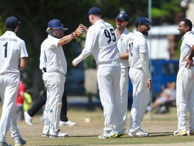 Action from Worthing CC's win at Broadwater in division three west of the Sussex Cricket League / Pictures: Stephen Goodger