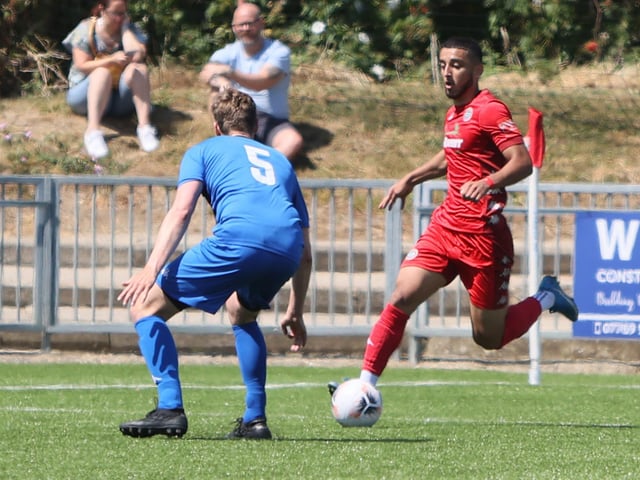 Worthing took on Winchester City and Whitehawk in a three-way afternoon of 60-minute matches / Pictures: Mike Gunn