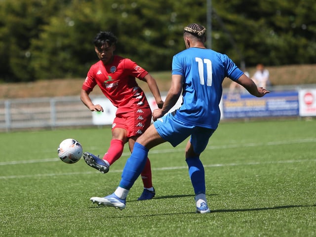 Worthing took on Winchester City and Whitehawk in a three-way afternoon of 60-minute matches / Pictures: Mike Gunn