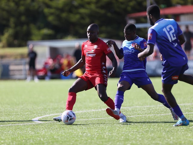 Worthing took on Winchester City and Whitehawk in a three-way afternoon of 60-minute matches / Pictures: Mike Gunn